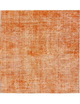  vintage teppe 200 x 200 oransje