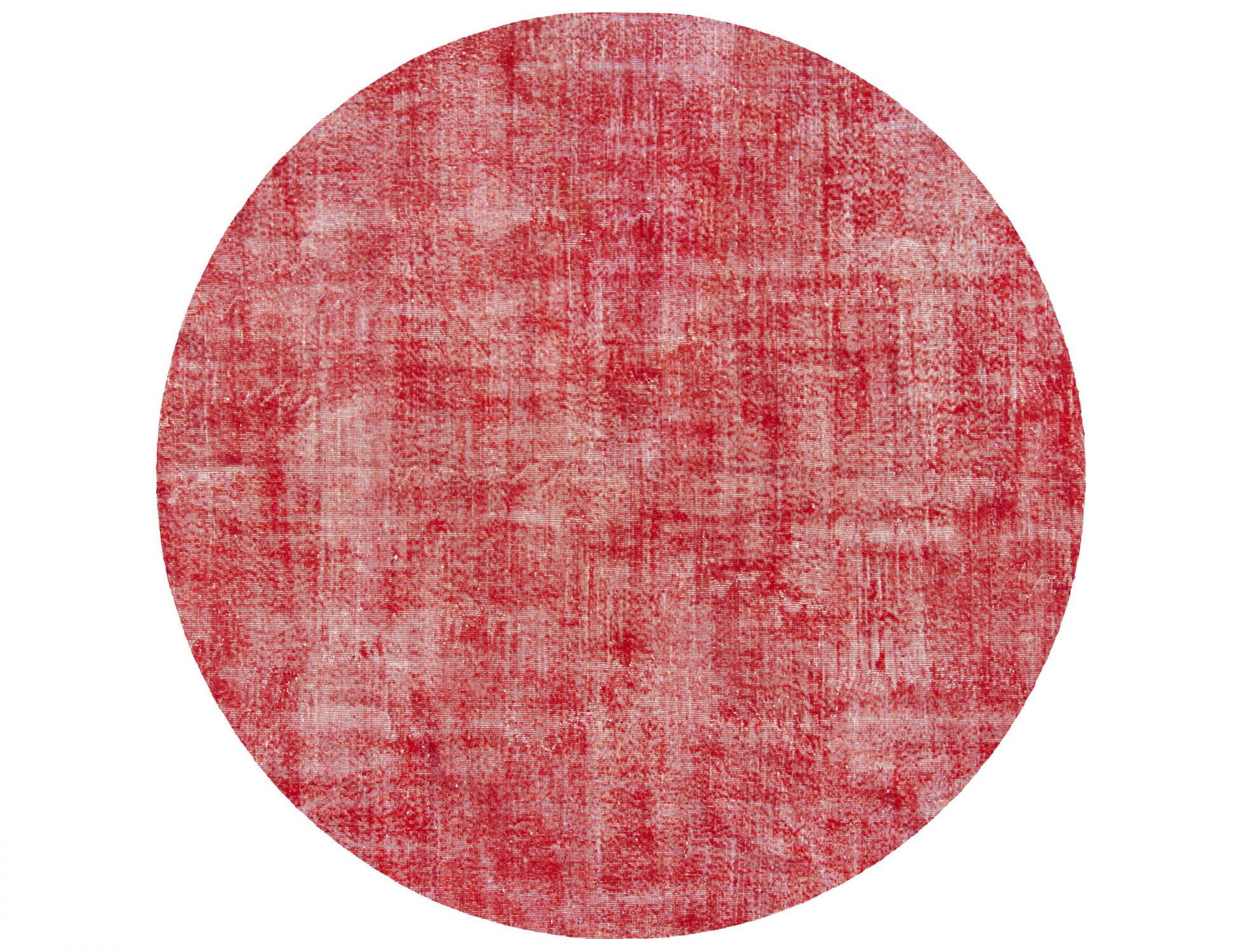 Rund Vintage Teppich  rot <br/>210 x 210 cm