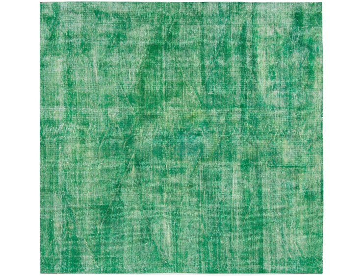 Grün Türkei Vintage Teppich  196 x 196 cm