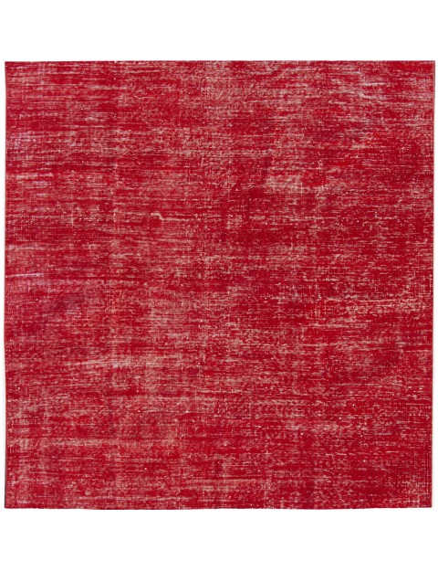 Rot Türkei Vintage Teppich 175 x 175 cm
