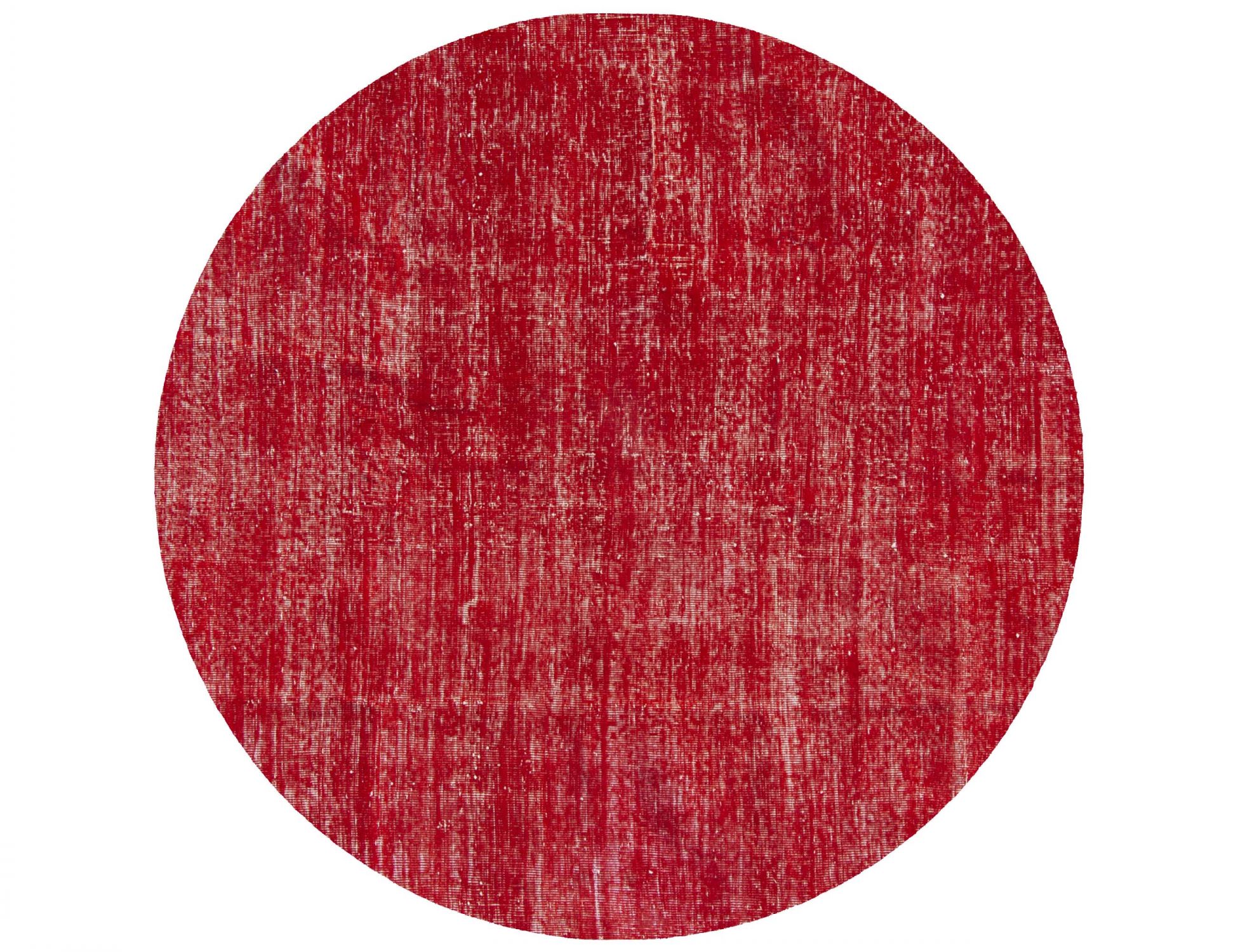 Rund Vintage Teppich  rot <br/>175 x 175 cm