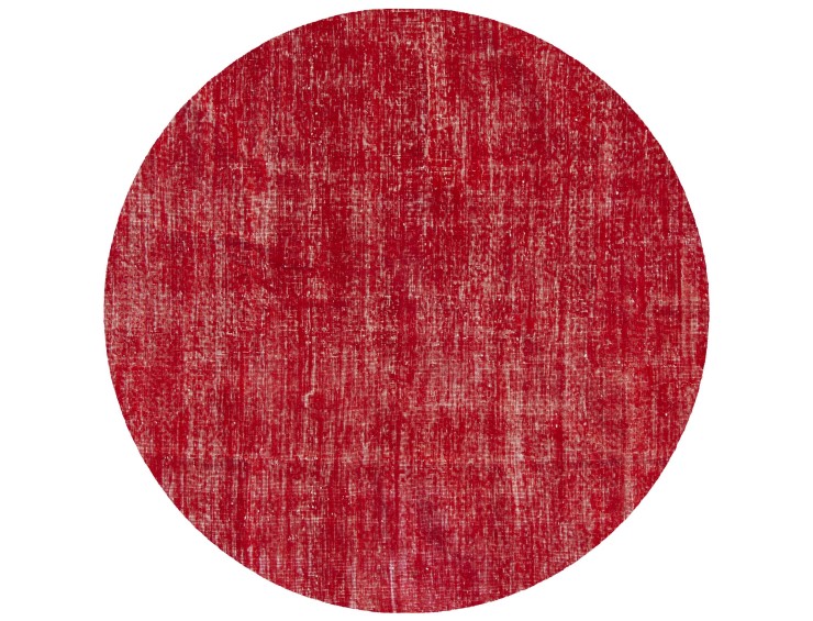 Rosso Turco Tappeto vintage 175 x 175 cm