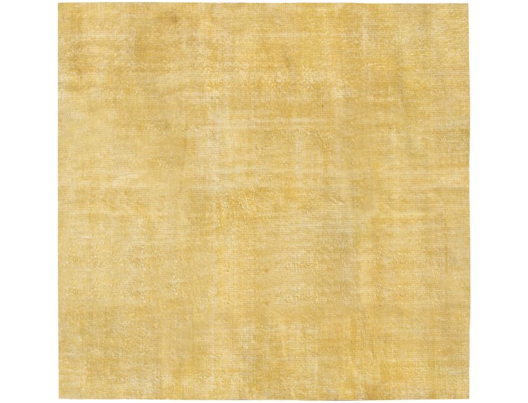Gelb Türkei Vintage Teppich  156 x 156 cm