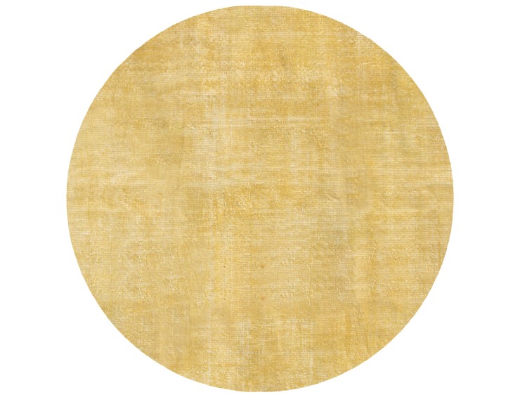 Gul Tyrkiet Vintagetæppe  156 x 156 cm