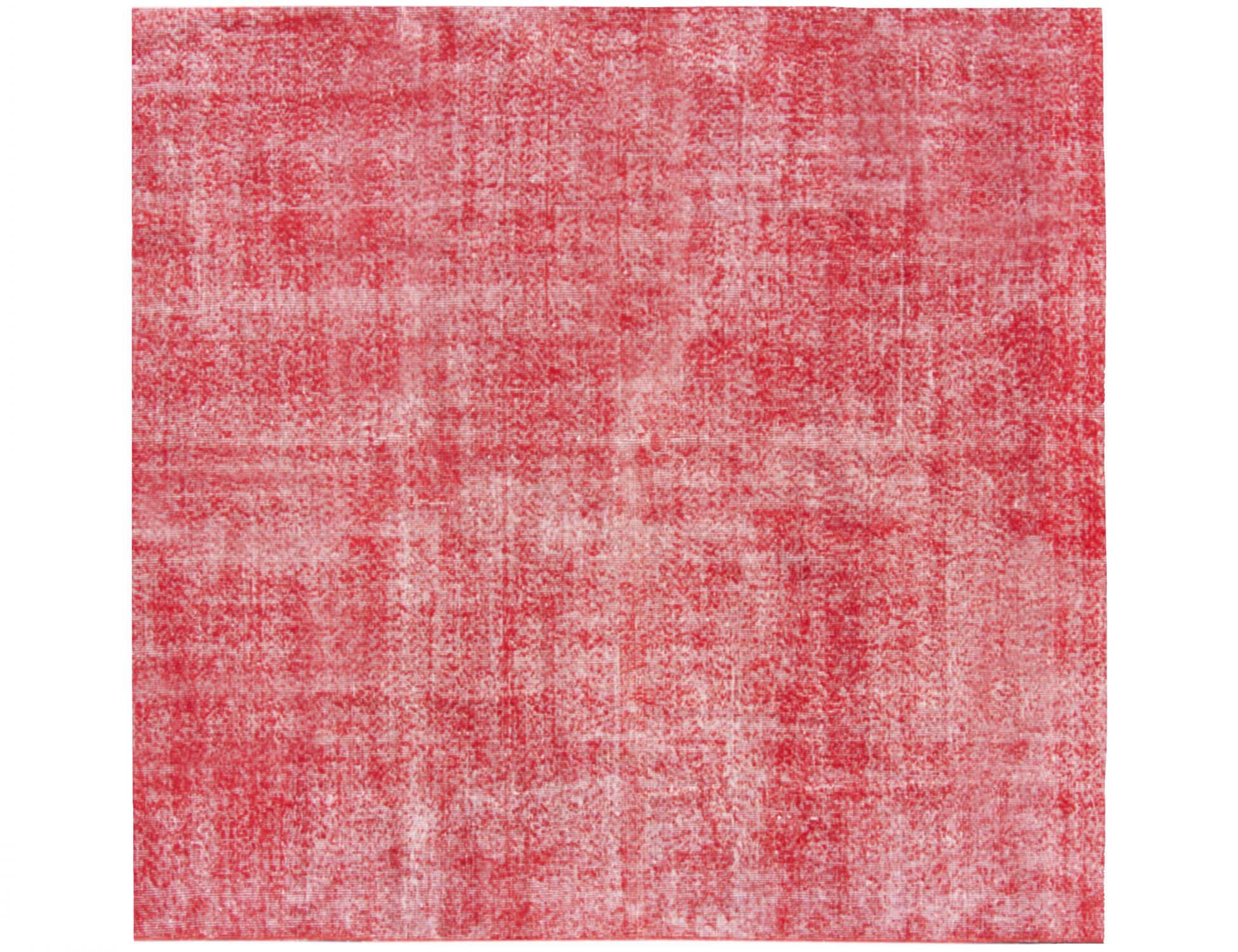 Quadrat Vintage Teppich  rot <br/>175 x 175 cm