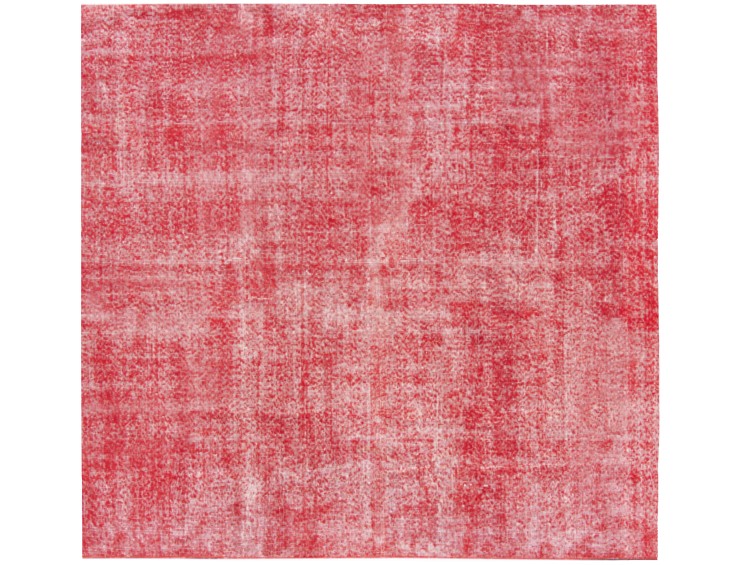Rosso Turco Tappeto vintage 175 x 175 cm