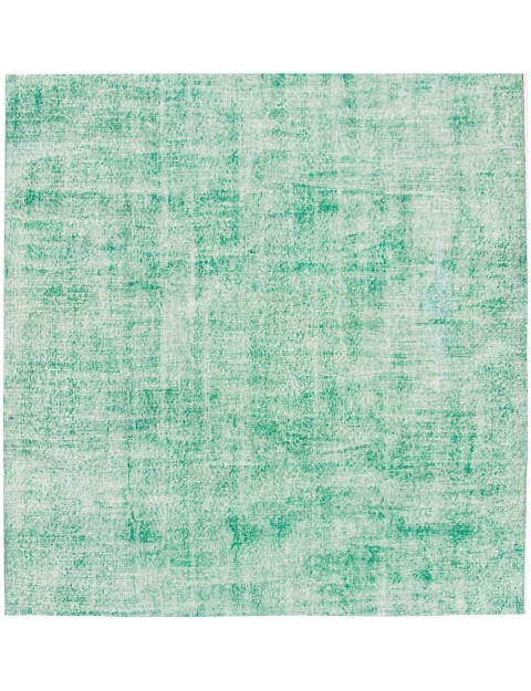 Grün Türkei Vintage Teppich 200 x 200 cm