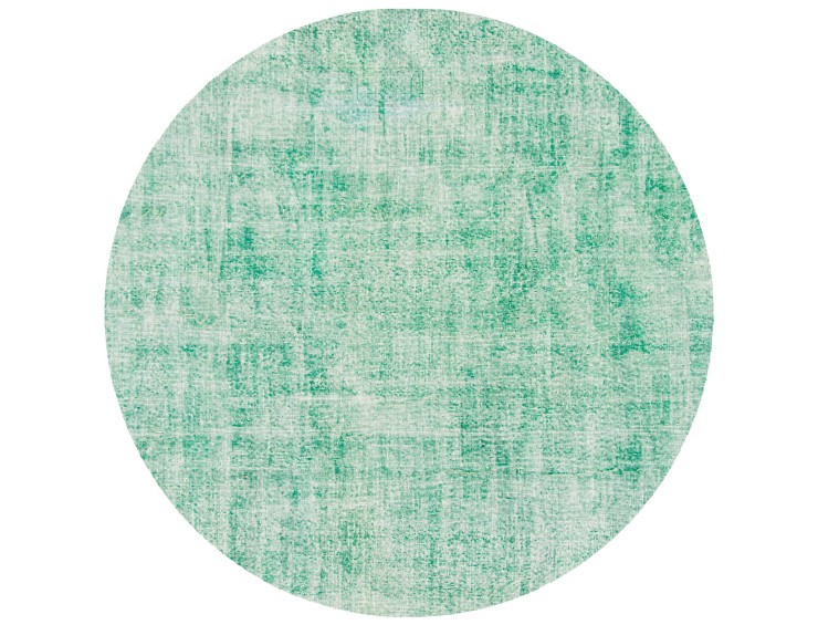 Grøn Tyrkiet Vintagetæppe 200 x 200 cm