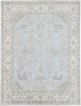 Blå India OUSHAK Indo  309 x 244 cm