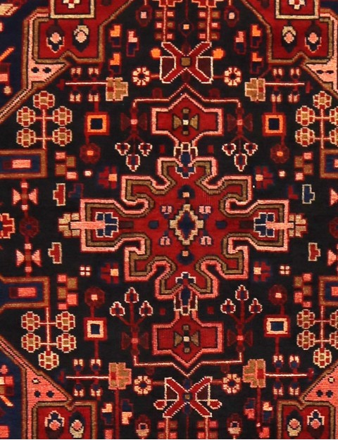 Blau Persien Hamadan Patina  210 x 130 cm