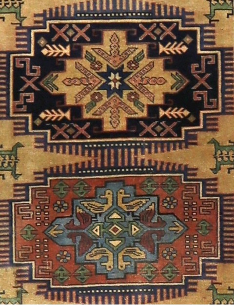 Beige Persien Ardebil Patina  255 x 68 cm