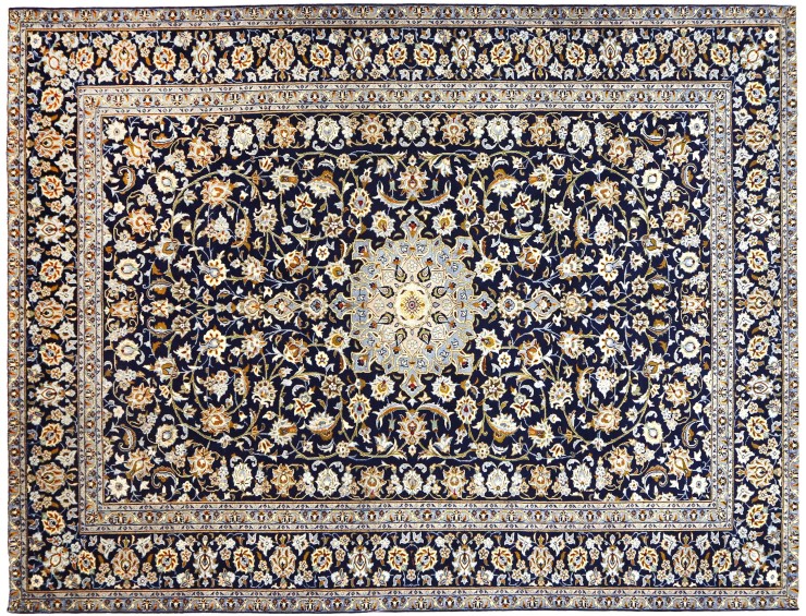 Blå Persien Ardakan Patina  390 x 263 cm