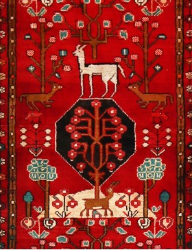 Rouge Persan Hamadan Patina  294 x 90 cm