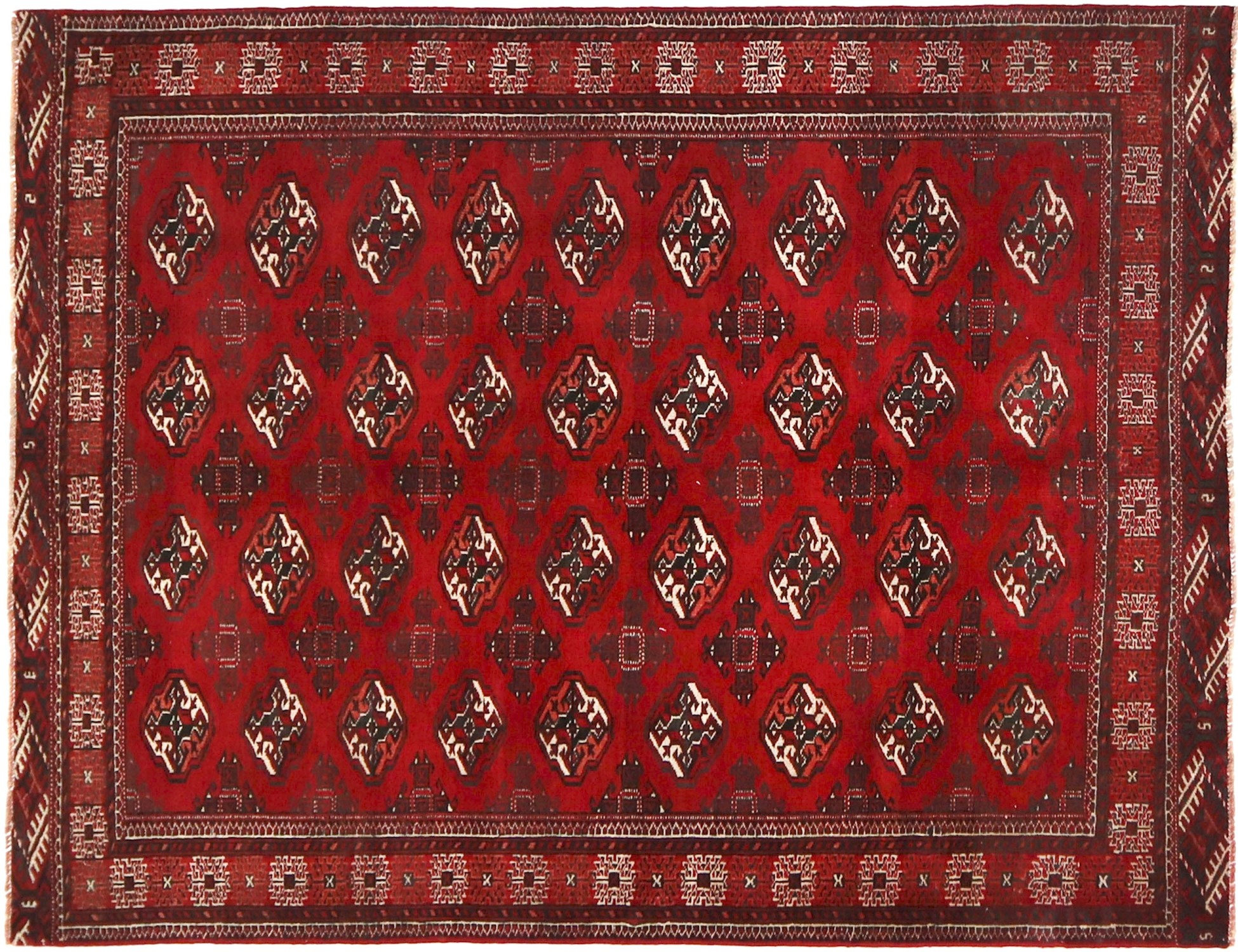 Punainen Persia Turkman Patina  228 x 154 cm