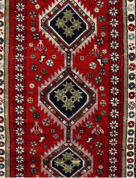 Röda Persien Hamadan Patina  287 x 97 cm