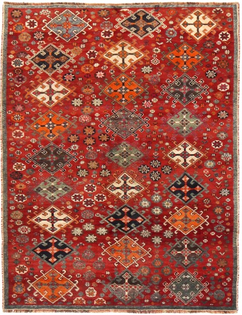 Mehrfarbig Persien Shiraz Patina  236 x 143 cm