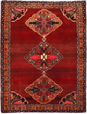 Red  Persia Hamadan  154 x 106 cm