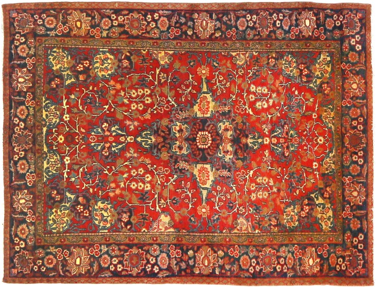 Rot Persien Hamadan Patina  195 x 125 cm