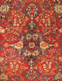 Rot Persien Hamadan Patina  195 x 125 cm