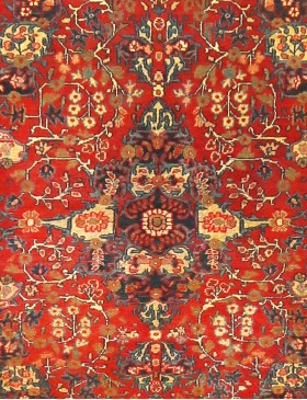 Punainen Persia Hamadan Patina  195 x 125 cm