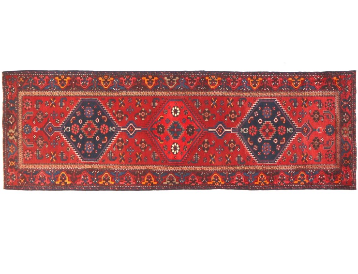 Röda Persien Hamadan Patina  220 x 108 cm