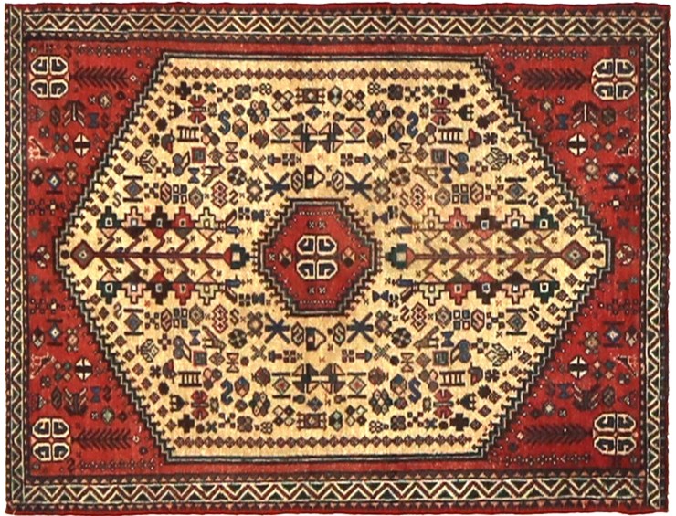 Beige Persien Hamadan Patina  104 x 67 cm