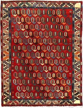 Röda Persien Hamadan Patina  160 x 110 cm