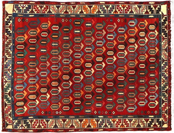 Rot Persien Hamadan Patina  160 x 110 cm