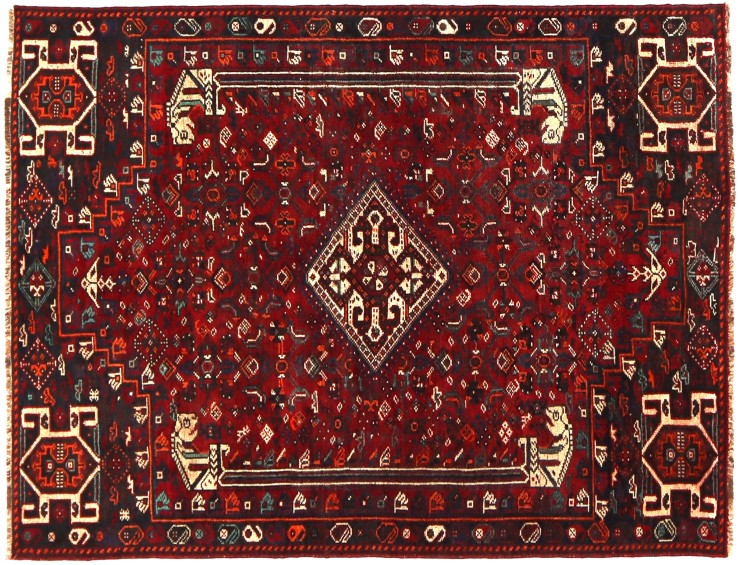 Red  Persia Shiraz Patina  228 x 139 cm