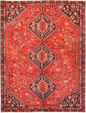 Röda Persien Shiraz Patina  259 x 173 cm