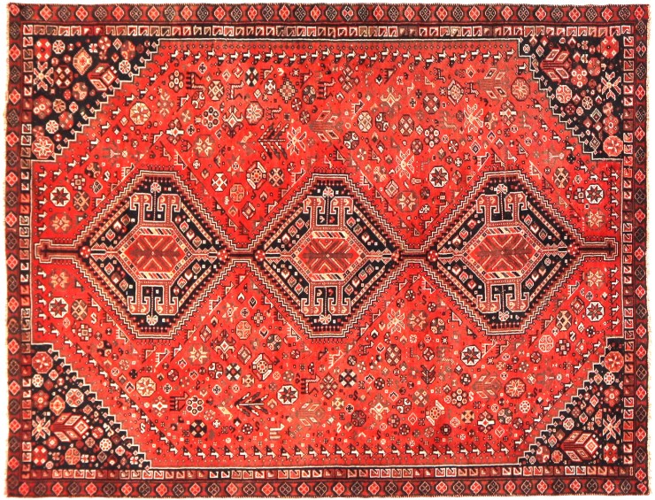 Red  Persia Shiraz Patina  259 x 173 cm