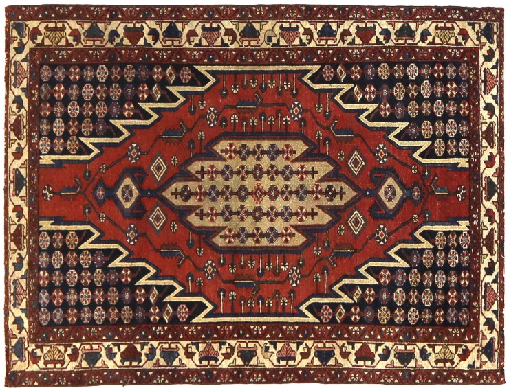 Red  Persia Hamadan Patina  190 x 130 cm