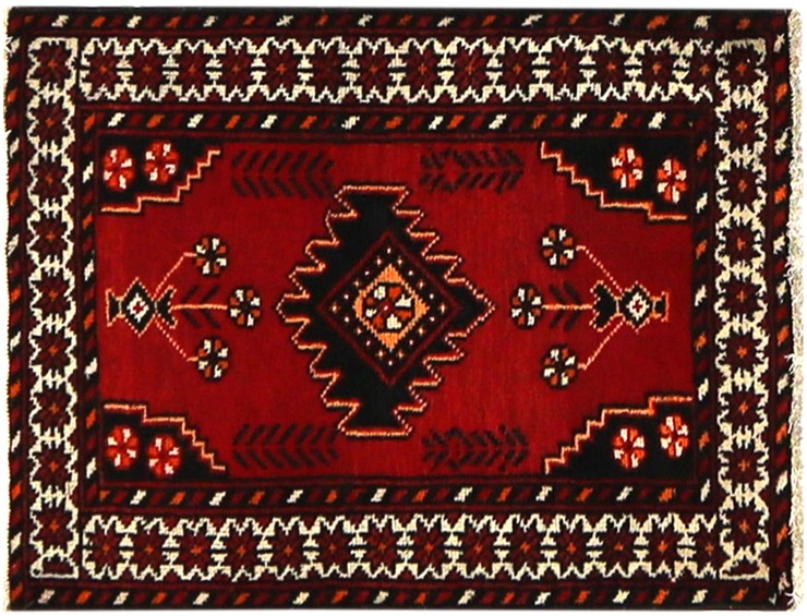 Blue Persia Hamadan Patina  97 x 69 cm