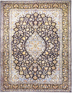 Sininen Persia Kashan Patina  435 x 307 cm
