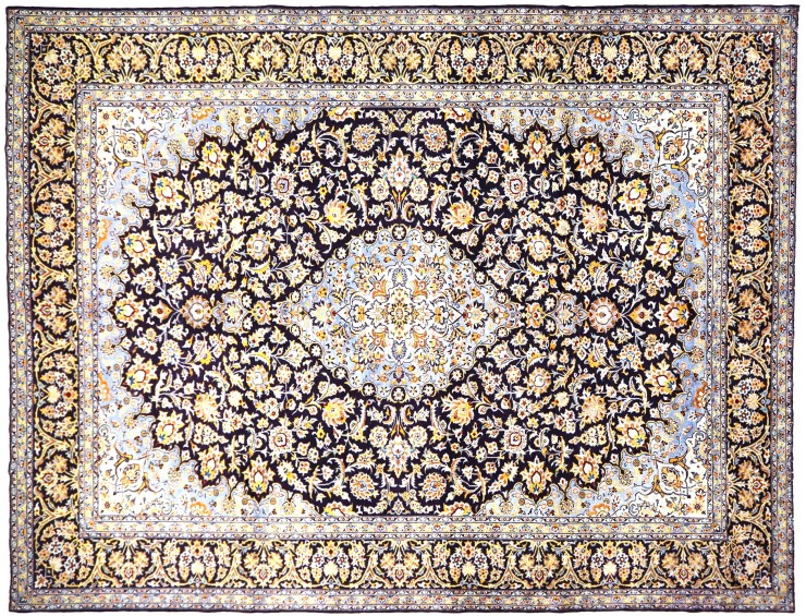 Blue Persia Kashan Patina  435 x 307 cm