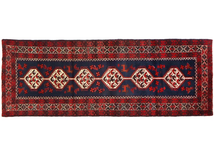 Blå Persien Balooch Patina  290 x 107 cm