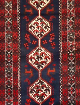 Blå Persien Balooch Patina  290 x 107 cm