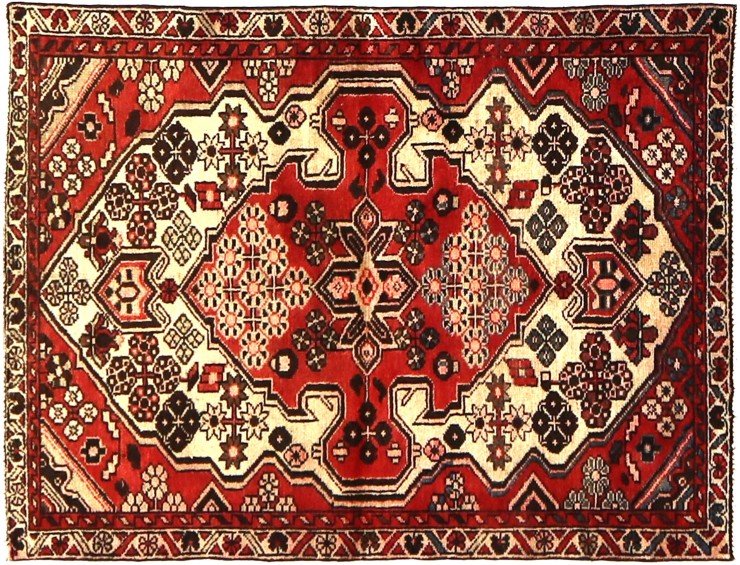 Red  Persia Hamadan Patina  140 x 100 cm