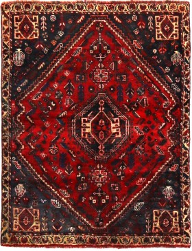 Red  Persia Shiraz Patina  152 x 125 cm