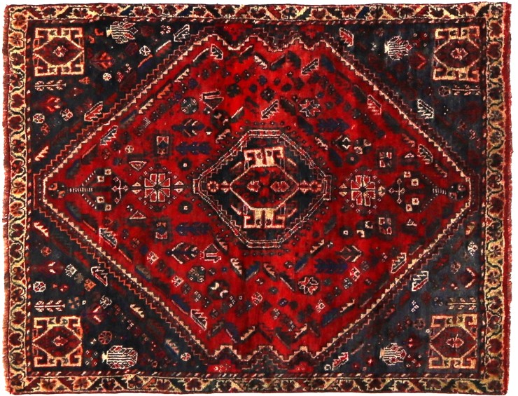 Red  Persia Shiraz Patina  152 x 125 cm