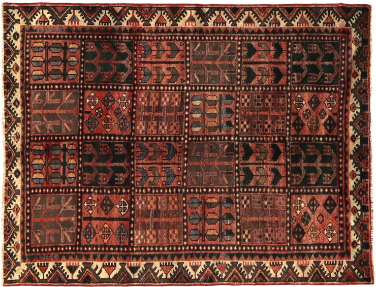 Red  Persia Bakhtiar Patina  198 x 143 cm
