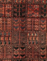 Red  Persia Bakhtiar Patina  198 x 143 cm