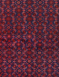 Blå Persien Hamadan Patina  278 x 150 cm