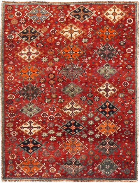 Multi kleur Perzië Shiraz Patina  236 x 143 cm