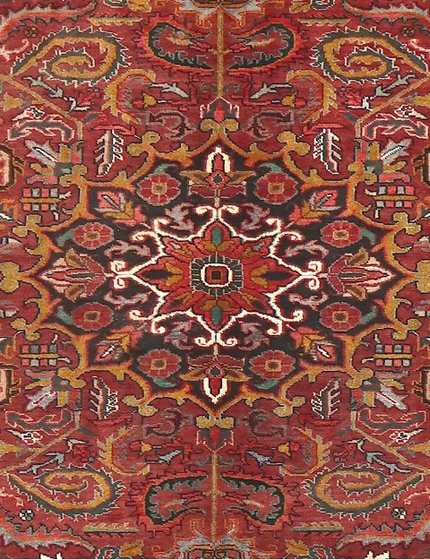 Red  Persia Heriz  247 x 157 cm