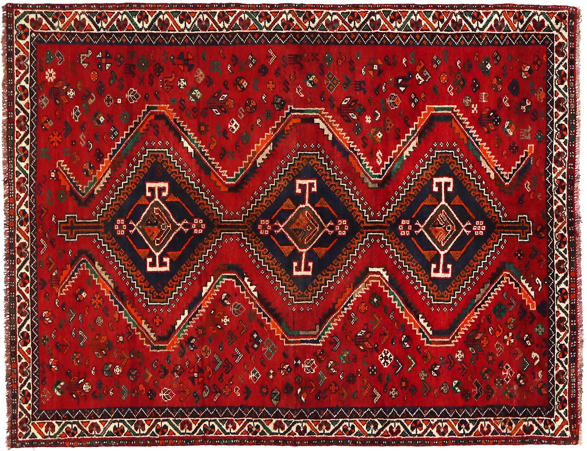 Red  Persia Shiraz  233 x 150 cm