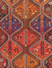 Röda Persien Shiraz  276 x 150 cm