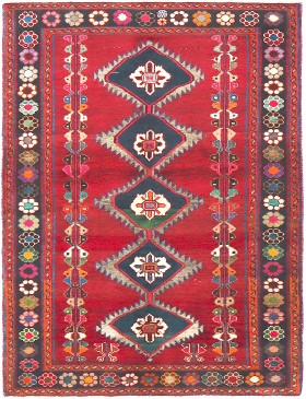 Rød Persien Shiraz  206 x 113 cm
