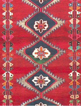 Rød Persien Shiraz  206 x 113 cm