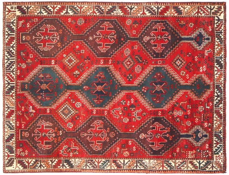 Röda Persien Shiraz  220 x 160 cm